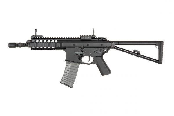 D-Boys/Double Bell BI-8002 KAC PDW AEG Metal Airsoft Gun - Black