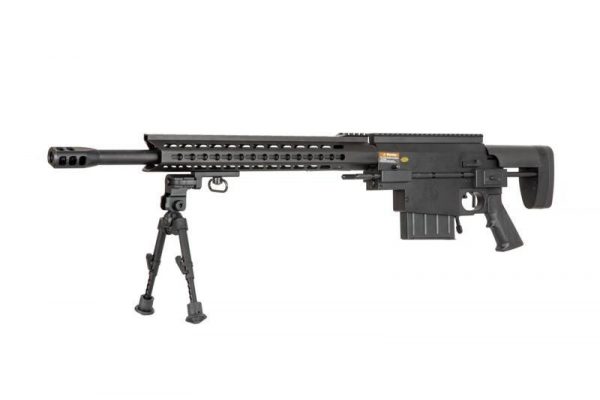 Jing Gong 3202-S Keymod Bolt Action Airsoft Sniper Rifle - Black - Image 2