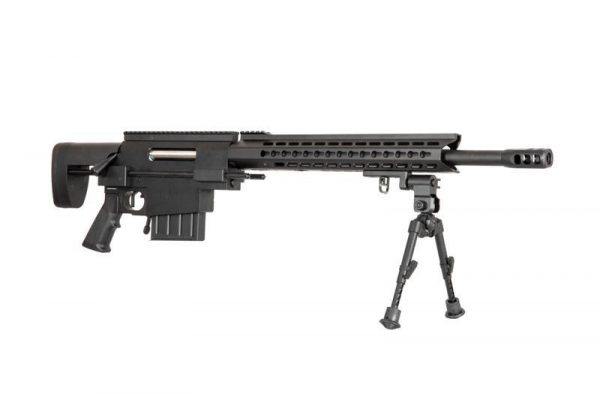 Jing Gong 3202-S Keymod Bolt Action Airsoft Sniper Rifle - Black - Image 3