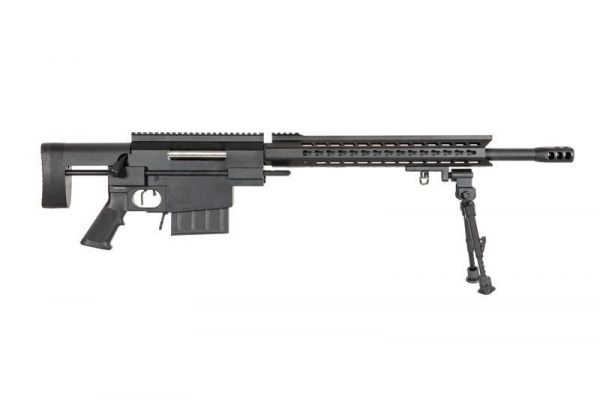 Jing Gong 3202-S Keymod Bolt Action Airsoft Sniper Rifle - Black - Image 4