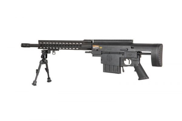 Jing Gong 3202-S Keymod Bolt Action Airsoft Sniper Rifle - Black - Image 6