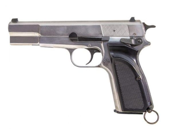 WE Browning Hi-Power MKIII Gas Blowback Pistol - Silver