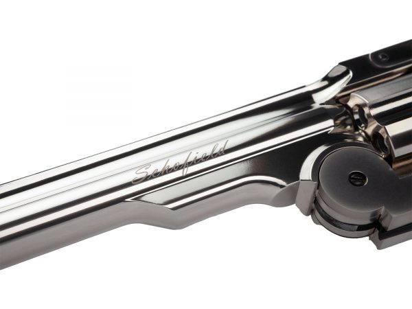 ASG Schofield 6" co2 Airsoft Revolver - Silver - Image 3