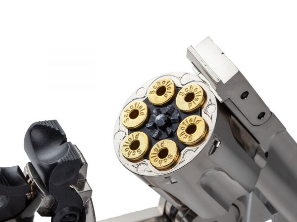 ASG Schofield 6" co2 Airsoft Revolver - Silver - Image 4