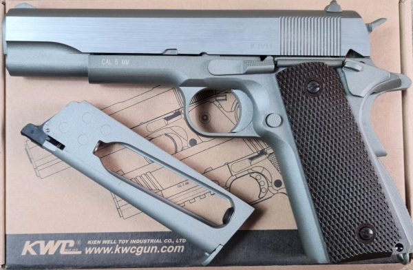 KWC 1911 co2 Gas Pistol - Silver - Image 2
