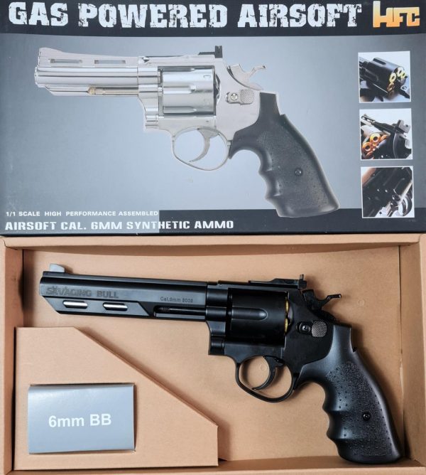 HFC Gas 6 inch Polymer Revolver - Black - Image 2
