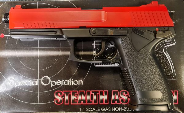 Two Tone HFC MK23 Non Blow Back Airsoft Pistol - Red