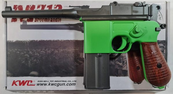 Two Tone KWC M712 Broom Handle co2 Machine Pistol - Green