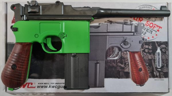 Two Tone KWC M712 Broom Handle co2 Machine Pistol - Green - Image 2