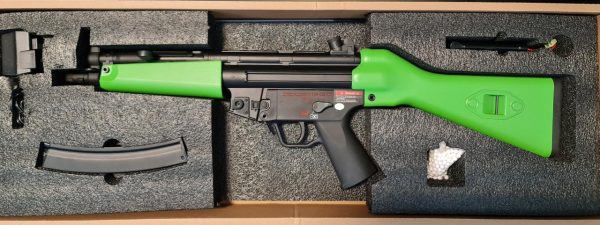 Two Tone JG MP5 A4 Airsoft Machine Gun - Green - Image 2