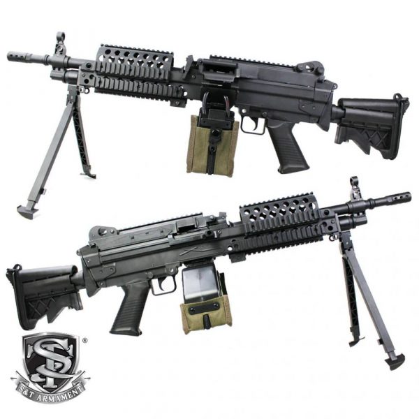 S&T Armament M249 MK46 Sportline Para Support Gun Inc Box Magazine