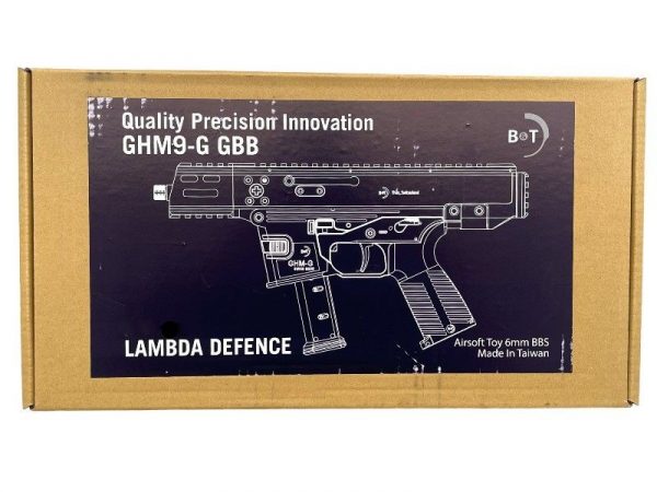 Airsoft GHM9-G Licensed By Lambda Defence B&T GBBR SMG - Black - Image 4