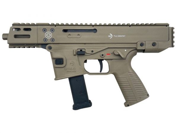 Airsoft GHM9-G Licensed By Lambda Defence B&T GBBR SMG - Tan
