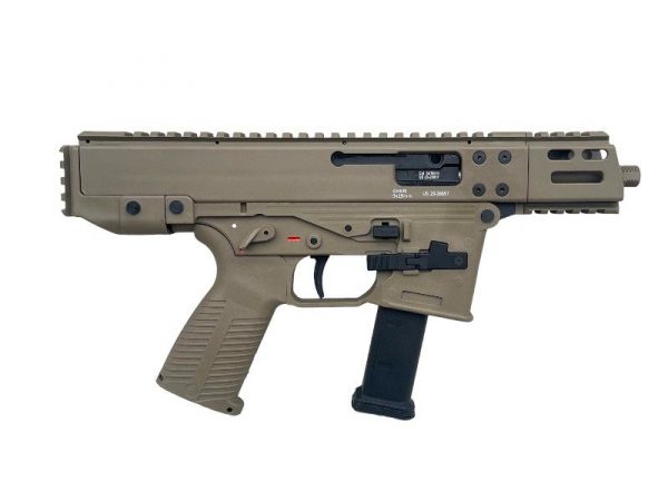 Airsoft GHM9-G Licensed By Lambda Defence B&T GBBR SMG - Tan - Image 2