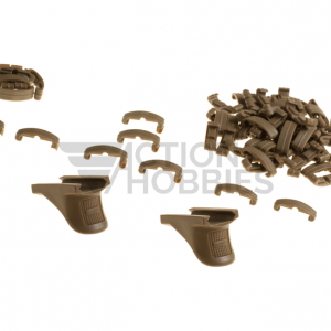 RIS Rail Index Clip Set And Thumb Stops - Tan