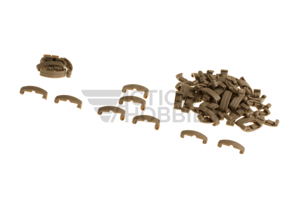 RIS Rail Index Clip Set And Thumb Stops - Tan - Image 4