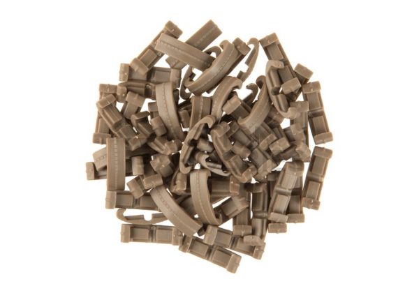 RIS Rail Index Clip Set And Thumb Stops - Tan - Image 2