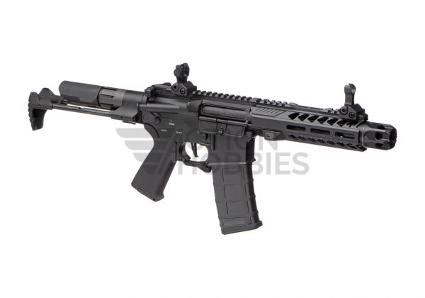 E&C M4 PDW SE 7 Inch QR 1.0 EGV Airsoft Rifle - Black - Image 2