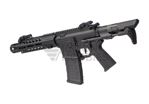E&C M4 PDW SE 7 Inch QR 1.0 EGV Airsoft Rifle - Black