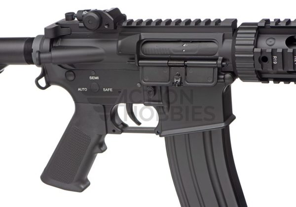 E&C M4 CQB SD RIS Silencer 1.0 Airsoft Rifle - Black - Image 4