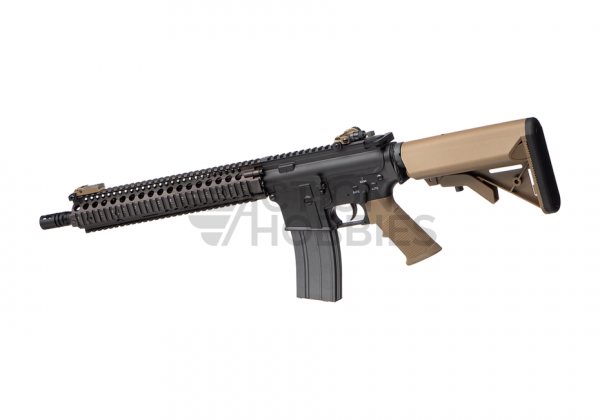E&C M4 SOPMOD Block 2 12 Inch QR 1.0 EGV AEG - Tan/Black