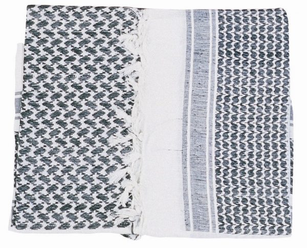 Web-Tex Shemagh Scarf - Black/White