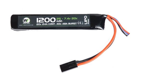 Nuprol 1200 mAh 7.4v 20c LiPo Stick Battery Pack