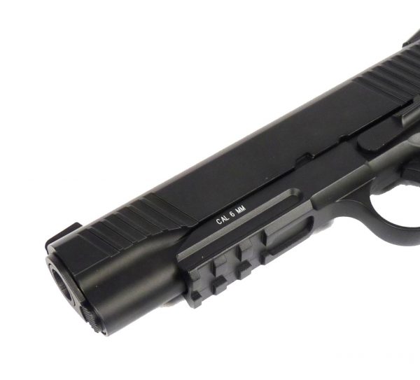 KWC 1911 A1 Tactical co2 Gas Pistol - Black - Image 9