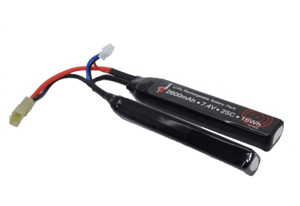 2600 mAh 7.4v 25c Nunchuck LiPo Battery Pack