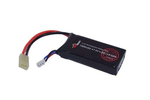 1300 mAh 7.4v 30c LiPo Mini Pack