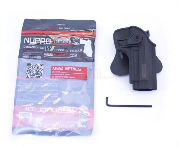 Nuprol M92 Airsoft Paddle Holster - Black - Image 2