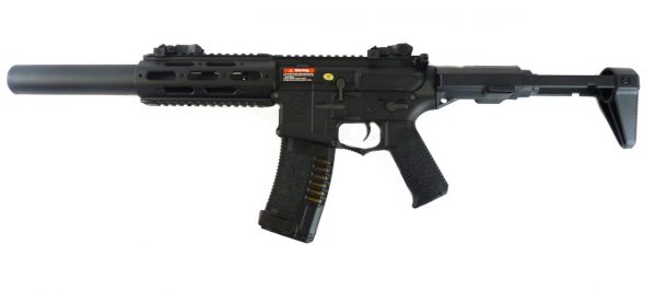 Ares Amoeba Honey Badger Short Airsoft Gun - Black - Image 2