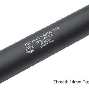 Guarder Airsoft Compact Pistol Silencer - Clockwise 14mm