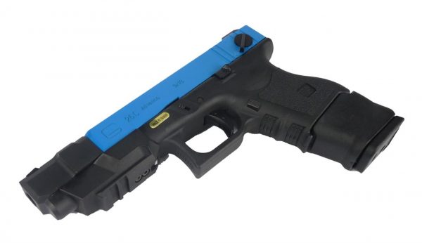 WE-Tech Two Tone EU26 Advance GBB Airsoft Pistol - Blue - Image 4