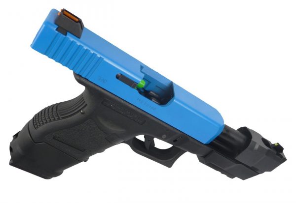 WE-Tech Two Tone EU26 Advance GBB Airsoft Pistol - Blue - Image 5