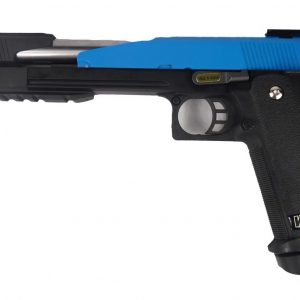WE-Tech Two Tone 7" Dragon A Hi-Capa Gas Blowback Airsoft Pistol - Blue