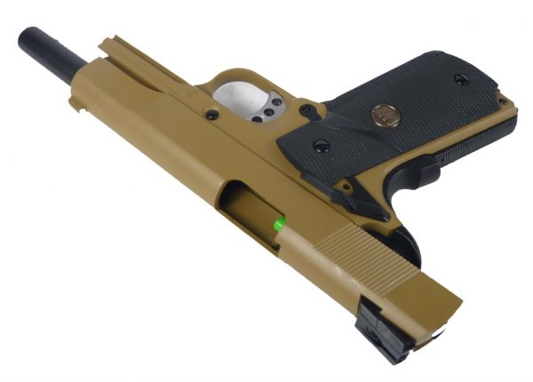 WE-Tech 1911 MEU Airsoft Pistol - Tan - Image 5