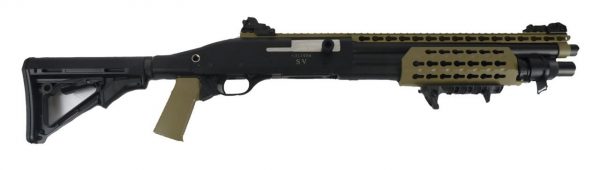 Secutor Velites M870 S-V Tri-Shot Spring Shotgun - Tan