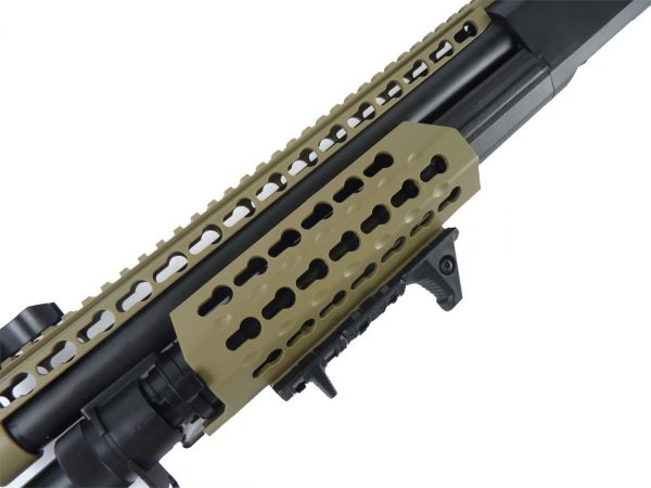 Secutor Velites M870 S-V Tri-Shot Spring Shotgun - Tan - Image 4