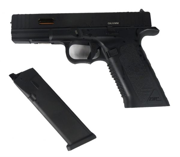KWC Model 17 co2 Blowback Pistol - Black - Image 3