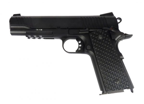 KWC 1911 A1 Tactical co2 Gas Pistol - Black - Image 2