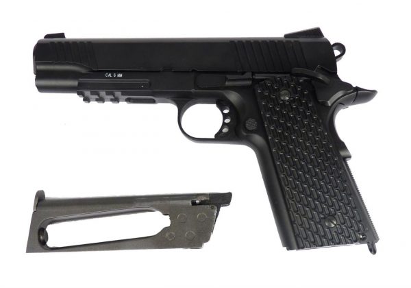 KWC 1911 A1 Tactical co2 Gas Pistol - Black - Image 3