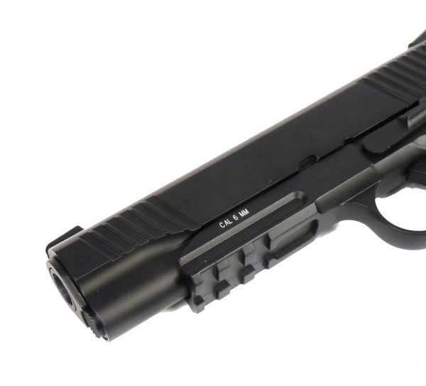 KWC 1911 A1 Tactical co2 Gas Pistol - Black - Image 5