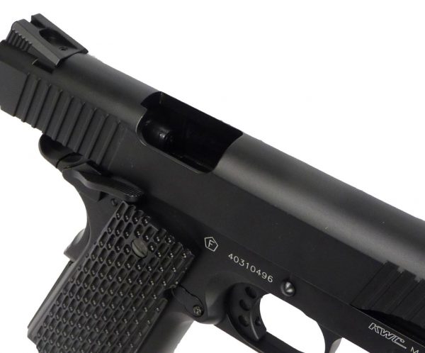KWC 1911 A1 Tactical co2 Gas Pistol - Black - Image 6