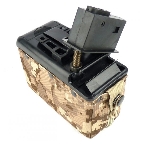 Classic Army Magazine For M249 / LMG 1200rd Box Type Tan Digital - Image 4