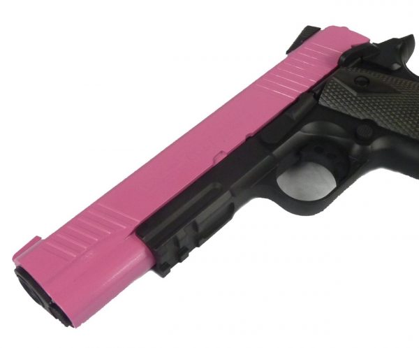 KWC 1911 Tactical Railgun Co2 Airsoft Pistol - Pink - Image 3