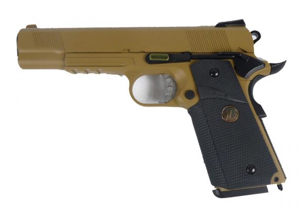 WE-Tech 1911 MEU Airsoft Pistol - Tan - Image 6