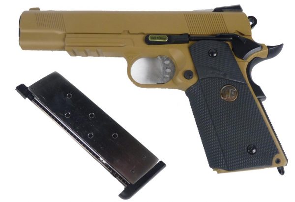 WE-Tech 1911 MEU Airsoft Pistol - Tan - Image 8