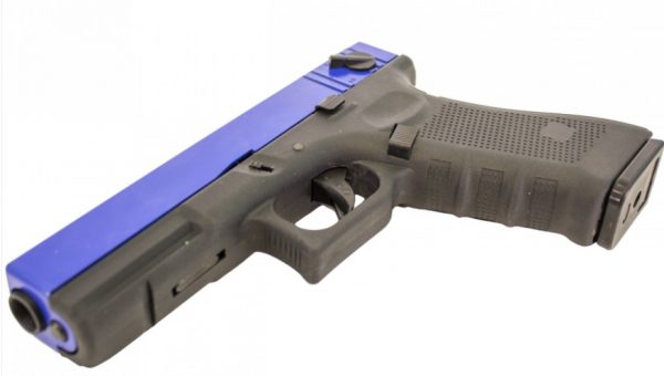 Two Tone Raven EU18 GBB Airsoft Pistol - Blue - Image 3