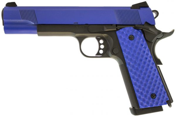 Two Tone Raven M1911 MEU Airsoft Pistol - Blue